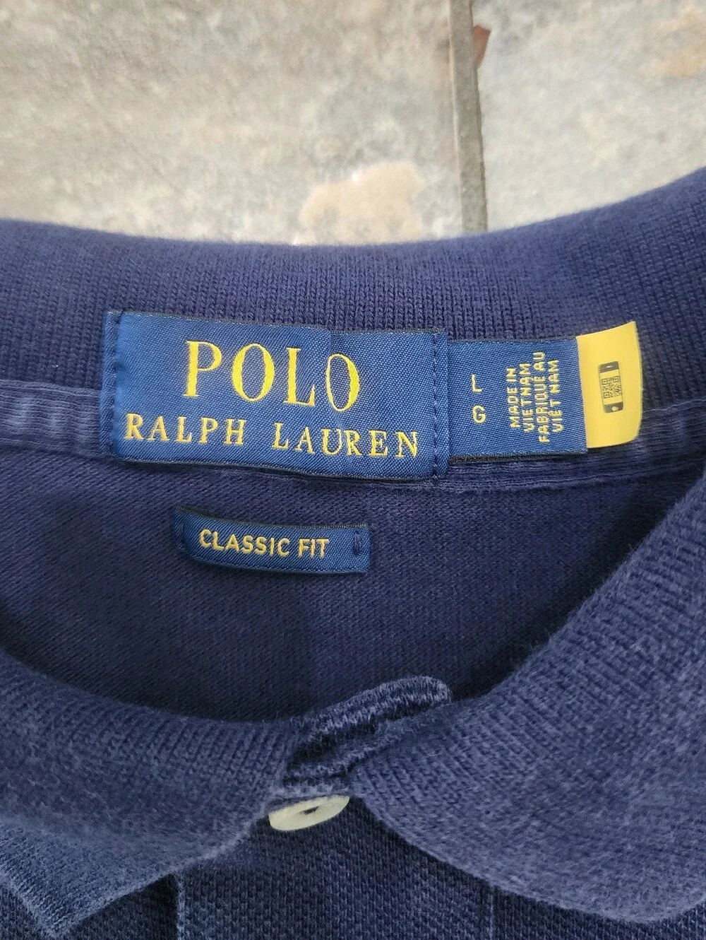 Polo Ralph Lauren Men's Large Y2K Classic Fit Big Pony Striped Rugby Polo Shirt